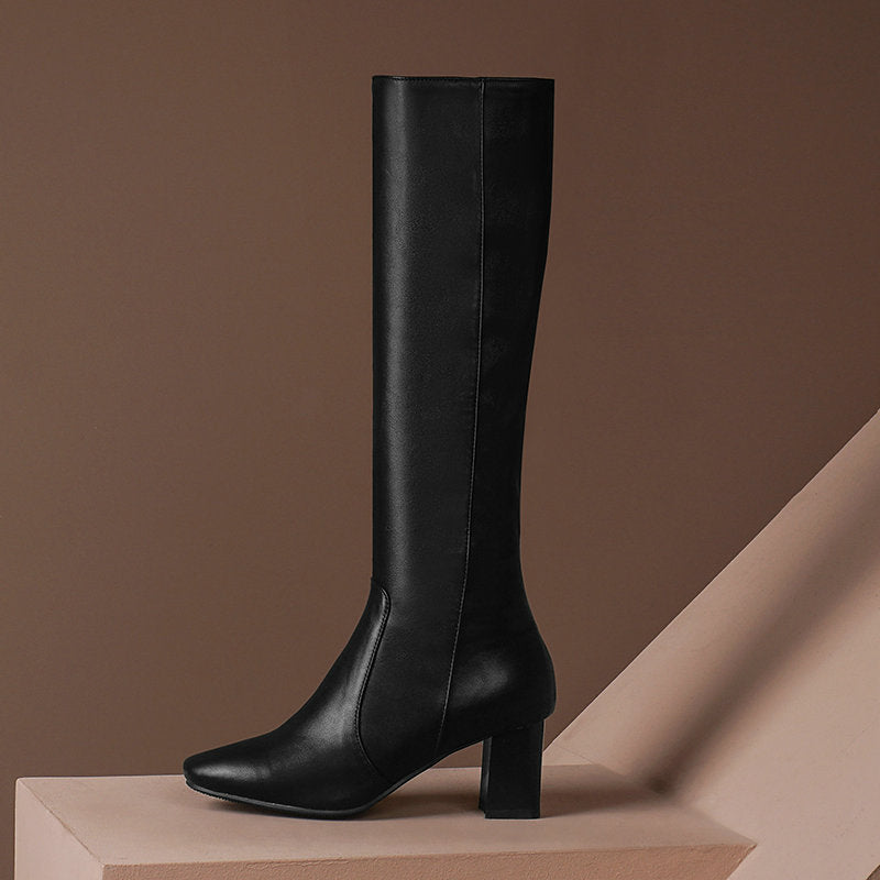 New Style Boots Thick Heel High Heel Sexy Stretch